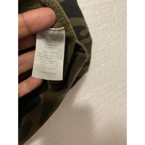 Nili Lotan Bateau Neckline Pullover Camouflage Sweatshirt Medium - Picture 6 of 7